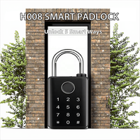 Cadenas intelligent TUYA Wifi avec empreinte digitale, déverrouillage à distance, mot de passe, application Tuya, carte à glissière, pour porte en bois et en alliage d'aluminium