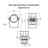 STAR LIGHT 7x60W RGBL LED Zoom Par7 Spot Wash Light IP65 Étanche 5-60 Zoom 5800Lm 1800-10000K Beam pour Scène de Théâtre Extérieur