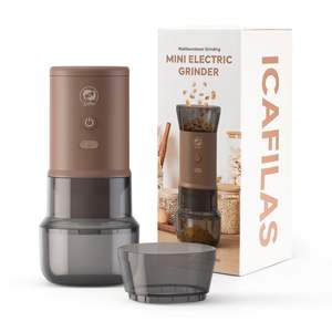 เครื่องบดกาแฟไฟฟ้าแบบปรับได้ Icafilas ขนาดเล็ก <span class=keywords><strong>พก</strong></span><span class=keywords><strong>พา</strong></span>สะดวก ใช้ได้กับเมล็ด<span class=keywords><strong>กาแฟ</strong></span> เครื่องเทศ และธัญพืช - Product Image 1