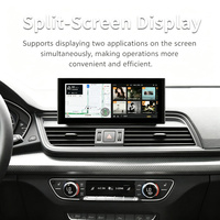 Radio FM USB con GPS Integrado y Pantalla Dividida CarPlay Android Auto de 10.25/12.3 Pulgadas de Alta Resolución para AUDI Q5 Q5L 2018