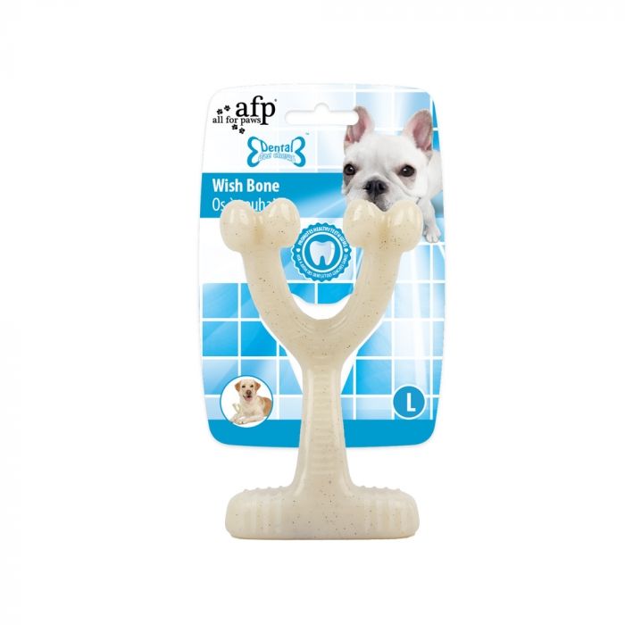 AFP Toys Ergonomic Wish Bone Dog Chew Toys for Cleaning Teeth