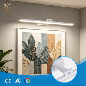 Éclairage de salle de bain, applique murale moderne en nickel, lampe de chevet, lampe de galerie, lampe d'hôtel IP44 - Product Image 1