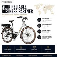 Expédition rapide depuis l'entrepôt UE : Vélo électrique de banlieue pour adulte 26 pouces, batterie lithium 36V 14.4Ah, 250W, aluminium léger, 7 vitesses, freins à disque, pour la ville