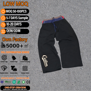 Pantalon de sport ample pour homme, personnalisé, de haute qualité, en toile, taille élastique, anti-plis, léger, pour l'automne - Product Image 1