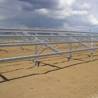 Vis à base de support de Structure d'inclinaison de montage au sol solaire réglable pour système de support de montage de panneaux solaires