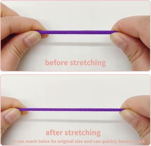 3mm Elastic Bungee Cord 15 Colors Assortment 1/8 Inch Round Stretch String for <b>Kayak</b> Tie Downs Camping Gear DIY Craft Projects - Product Image 3
