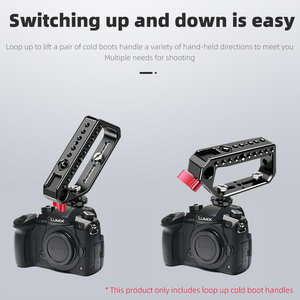 Maniglie per stivali a freddo con fotocamera multiuso in lega di alluminio a forma di D impugnatura superiore facile da montare alta qualità per Blackmagic <span class=keywords><strong>URSA</strong></span> <span class=keywords><strong>Mini</strong></span> - Product Image 3