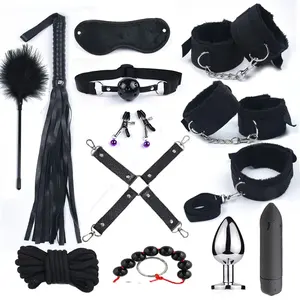 Bdsm Set Bondage Gear Lederen Sex Hulptraining 13 Kit Beperkingen Slaven Volwassen Seksspeeltje Handboei Bdsm Voor Paar - Product Image 3