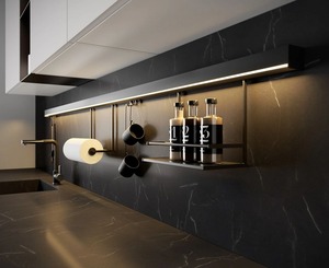 Ensemble de meubles de salle à manger de luxe écologiques personnalisés en marbre pour appartement d'hôtel cinq étoiles moderne - Product Image 5