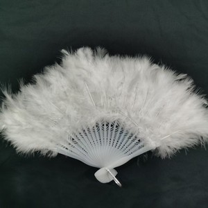 Expédition rapide, en stock, décorations légères et portables, cadeau, éventail pliable à main Happy Feather Bride pour mariage et fête - Product Image 4