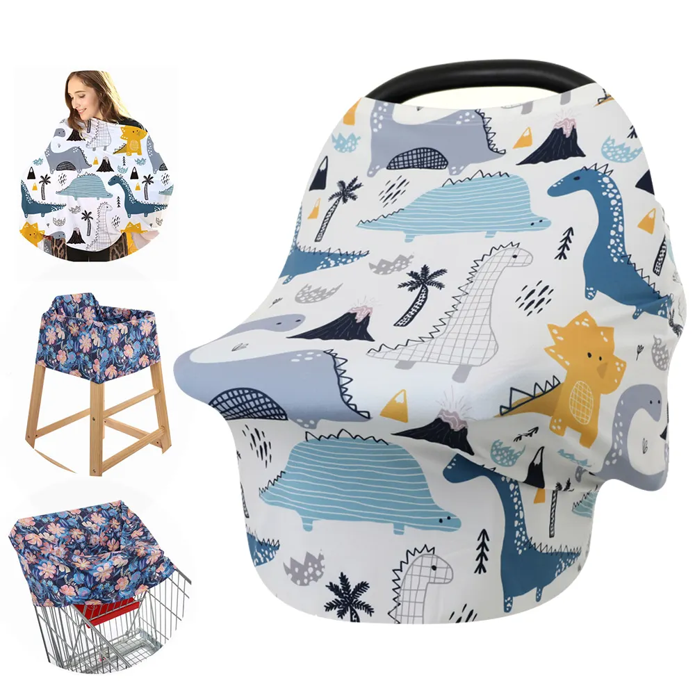 Multi Functional Baby Car Seat Cover Canopy Feeding Nursing Baby Shopping Cart Cover