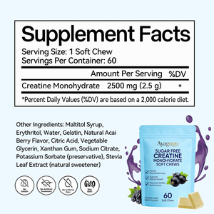 OEM Sugar Free Creatine Soft Chews Muscle Strength Gain Chews For Bodybuilders Private Label <b>Creatin</b> Gummies - Product Image 2