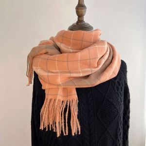 Chal de Cachemira a Cuadros para Mujer, Otoño e Invierno, Estilo Nuevo, Personalizable, Doble Uso, 2021 - Product Image 6