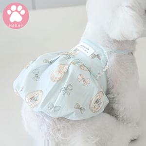 กระโปรงสัตว์เลี้ยงพิมพ์ลายฟักทองสไตล์คลาสสิกเสื้อผ้าแฟชั่นสไตล์ญี่ปุ่นเสื้อผ้าสุนัขและแมวเกาหลีใต้สำหรับฤดูใบไม้ผลิฤดูร้อน - Product Image 3