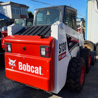 Chargeuse compacte sur chenilles, moteur Kubota, haute maniabilité, Bobcat S130, mini-chargeuse d'occasion pour chantiers étroits