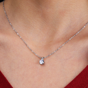 Collar Solitario de Zirconia de Alta Calidad Chapado en Oro de Acero Inoxidable 316L <span class=keywords><strong>Chris</strong></span> April - Product Image 4
