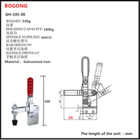 Outil à main GH-101-DI pinces à bascule verticales 400LB outil à main à dégagement rapide 101D BOGONG CH HS 101DI pinces pour outils de travail du bois