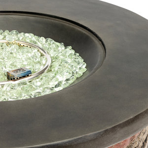 40000BTU Indoor/Outdoor Modern Small Steel and Iron <b>Fire</b> <b>Pit</b> <b>Table</b> Round Propane <b>Gas</b> <b>Fire</b> Bowl for Garden Parties - Product Image 3