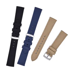 JUELONG Premium Canvas Fabric Watch Strap Sailcloth Waterproof Sport Dive Watch Band Strap With Quick Release Spring Bars