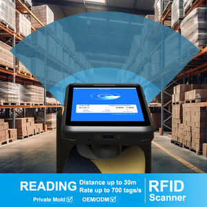 Lector <span class=keywords><strong>RFID</strong></span> Robusto con Android 14, Pantalla de 5.5 Pulgadas, Lector <span class=keywords><strong>RFID</strong></span> de Mano UHF de Largo Alcance de 25 m - Product Image 1