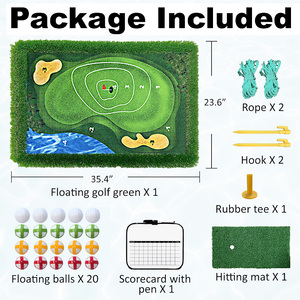 Tùy chỉnh nổi golf màu xanh lá cây cho hồ bơi 60x90cm cho hồ bơi thiết lập bao gồm sứt mẻ Mat nổi Golf đặt màu xanh lá cây mat - Product Image 5