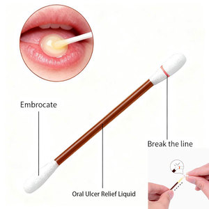 Venta al por mayor nueva úlcera oral bastoncillo de algodón líquido a base de hierbas integrado para alivio rápido del dolor <span class=keywords><strong>boca</strong></span> nasal y parches corporales - Product Image 3