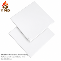 Panneaux de plafond carrés modernes en aluminium de 1 x 1 pi pour cuisine, salle de bain, centre commercial, solution intégrée multi-scènes pour hôtels et appartements (grille)