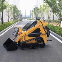 Chargeuse sur chenilles robuste à moteur diesel, garantie 1 an, machine compacte à chenilles en caoutchouc pour préparation de terrains et excavations de grande profondeur