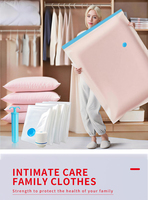 Sacs de rangement sous vide avec pompe manuelle, lot de 8, économiseurs d'espace pour vêtements, pulls, jeans, organisation de la garde-robe