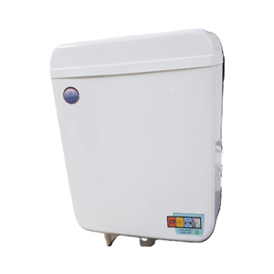 Citerne supérieure GREPL à double chasse en PVC blanc, compacte et durable, de qualité supérieure, au design moderne, pour hôtels, maisons et bureaux - Product Image 1