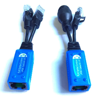 CCTV dos cámaras IP Power over Ethernet módulo pasivo probador adaptador divisor POE extensor