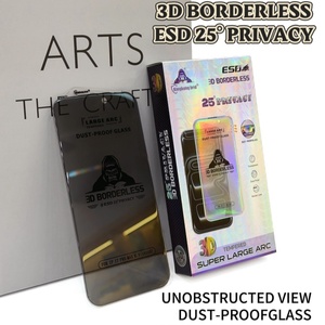 ESD Black King Kong 25 °   Pellicola Protettiva Privacy in Vetro Temperato Anti-spia per <span class=keywords><strong>iPhone</strong></span> 18 <span class=keywords><strong>Pro</strong></span> <span class=keywords><strong>Max</strong></span> 17 16 15 <span class=keywords><strong>14</strong></span> - Product Image 2