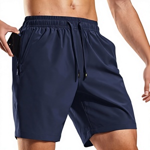 Nouveautés 2022 : Shorts de sport pour hommes en nylon, tricotés, unis, décontractés, avec cordon de serrage, design personnalisé, très tendance - Product Image 3