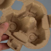 Boîte à œufs en forme de cœur, 3 compartiments, plateau en pulpe de papier biodégradable, emballage décoratif pour œufs de volaille de qualité supérieure, pour œufs en cadeau