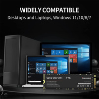 128GB 256GB 512GB 1TB 2TB M.2 2280 SATA 3 6 Gb/s SSD Hard Disk Solid State Internal untuk Laptop dan PC Desktop Kompatibel