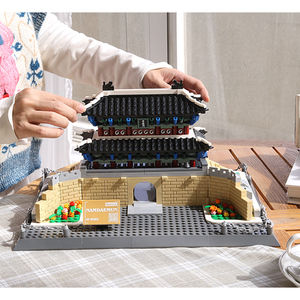 5240 Namdaemun Seoul Hàn Quốc Xây Dựng Các Điểm Hấp Dẫn 900Pcs Hạt Trẻ Em Unisex Lắp Ráp Xây Dựng Khối Thiết Lập Nhựa Đồ Chơi Gạch Bộ - Product Image 4