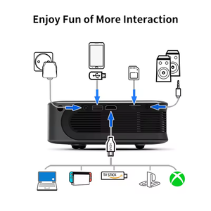 Hot bán thông minh Wifi chiếu xách tay 1080P LED LCD chiếu A30 thông minh <span class=keywords><strong>3D</strong></span> 4K rạp chiếu phim được xây dựng trong pin LED chiếu - Product Image 5