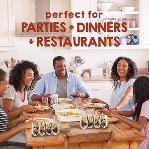 JUNJI Plateau porte-<span class=keywords><strong>tacos</strong></span> en bois Support debout pour la cuisine pouvant contenir 4 <span class=keywords><strong>tacos</strong></span> à coque souple ou dure - Product Image 5
