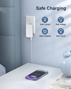 65W GaN <b>USB</b>-C Wall Charger 3-Port Fast Charging <b>Adapter</b> Ultra-Slim Foldable <b>Plug</b> for MacBook Air iPad Pro iPhone Galaxy - Product Image 6