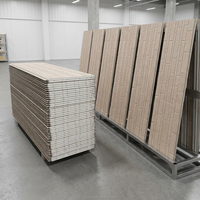 Panneau de revêtement de mur d'isolation thermique en acier Panneau sandwich en PU en tôle gaufrée revêtue d'aluminium et de zinc anti-corrosion