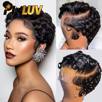 Kurze Echthaar-Perücke Chioma Großhandel Kurze Echthaar-Perücken Lace Front Glueless Lace Front Perücke Rohes Haar HD Lace Front Perücke