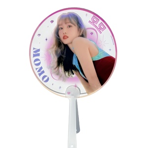 Abanico de Mano de Plástico Transparente Impermeable de PVC con Diseño Personalizado de Ídolos de KPOP para Fans - Product Image 4