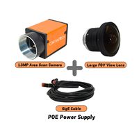 Caméra de surveillance UVSS 1,3 MP GigE à balayage de zone pour système de contrôle sous véhicule avec surveillance par vision artificielle