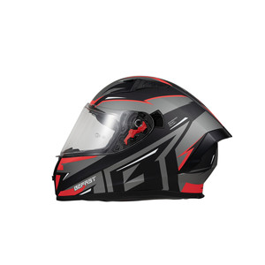 Befast Casco integral con visera doble Befast Dinamic Red Graphics S - Product Image 1