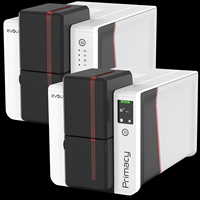 Primaire 2 |   Imprimante de cartes PVC double face Evolis 300 dpi - La plus fiable en stock avec Ethernet/WiFi