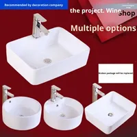 Lavabo en céramique de haute qualité au design moderne et simple Lavabo en porcelaine pour salle de bain