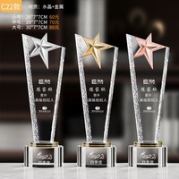 Nouveau style 2025 : Trophées en verre cristal, médailles et plaques en métal et acrylique avec impression UV pour événements sportifs et cadeaux de bienvenue
