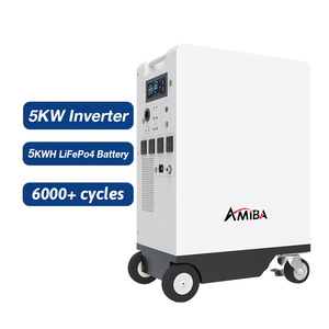 가정용 에너지 저장 시스템 5kwh 10kwh 올인원 스택 하이브리드 인버터 FOR 51.2v 5kw 리튬 이온 배터리 태양열 리튬 배터리 - Product Image 1