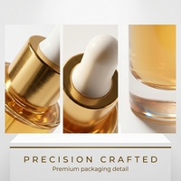 Sérum Visage Hydratant Luxe Or 24K à l'Acide Hyaluronique – Réparateur de Barrière Cutanée pour Peaux Sèches – Produits de Soin du Visage