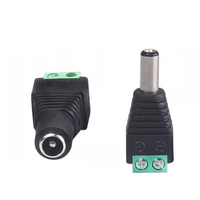 Konektor Daya DC 5.5mm 2.1mm Male Female Jack Adapter 12V Kabel Harness Kamera Terminal Plug Set Modul